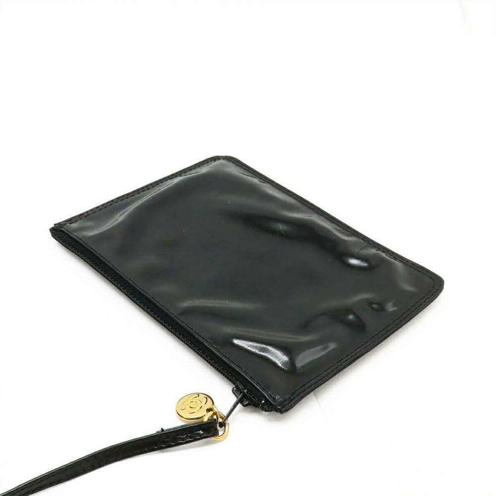 CHANEL Black Leather Logo Shoulder Bag - Picture 10 of 10